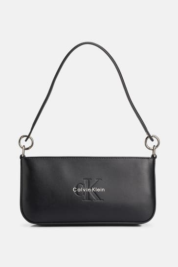 CALVIN KLEIN Schultertasche schwarz