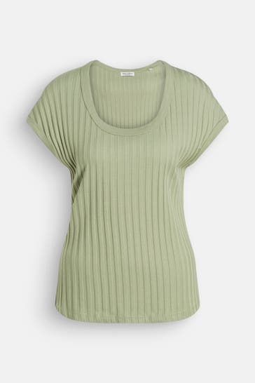 MARC O'POLO Strickshirt graugrün