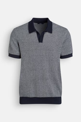 HECHTER Paris Strick-Polo zweifarbig