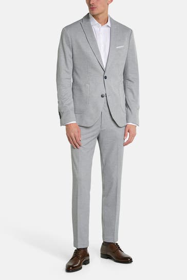 CINQUE 'Cibeppe' suit, dove-blue mottled