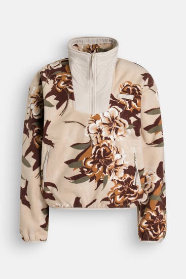 COLUMBIA - Fleecetroyer 'Sequioa Grove' gemustert