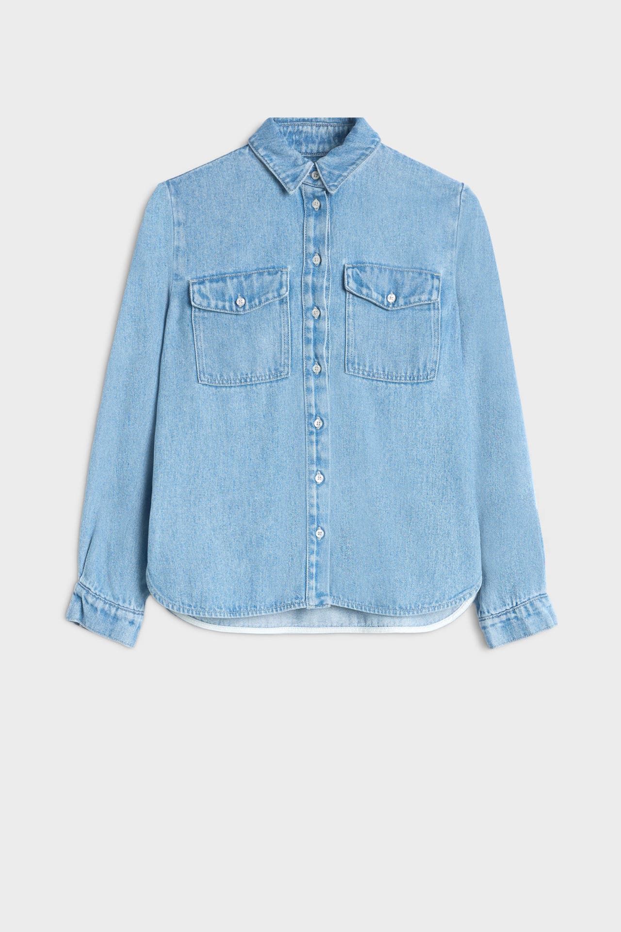 7 FOR ALL MANKIND Jeansbluse hellblau, Bild 1