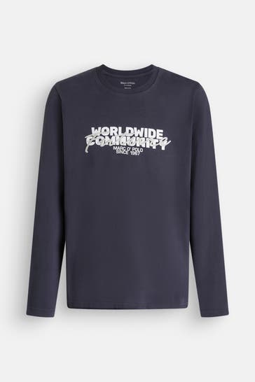 MARC O'POLO Longsleeve graublau