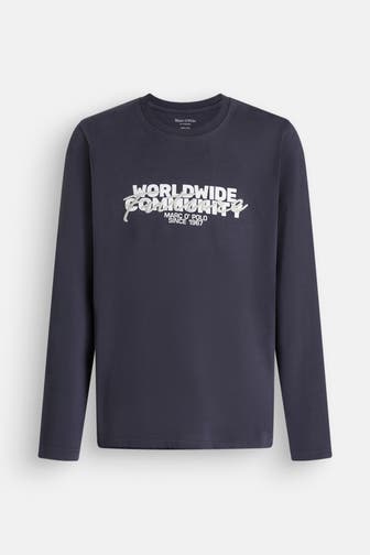 MARC O'POLO Longsleeve graublau