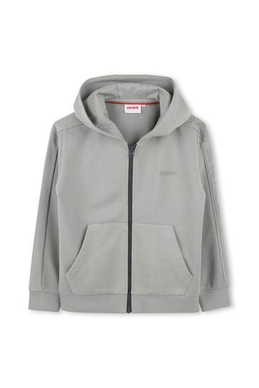 HUGO Sweatjacke grau
