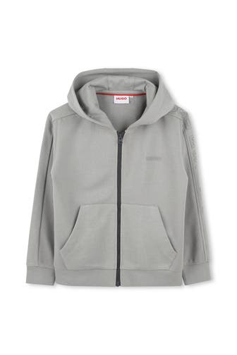 HUGO Sweatjacke grau