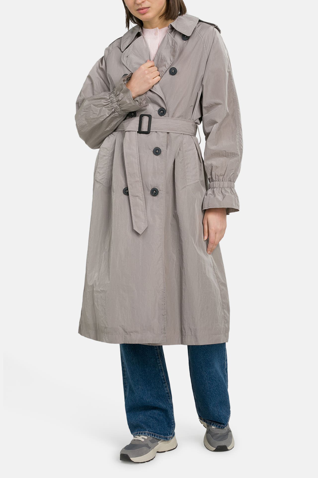 NO. 1 COMO Trenchcoat 'Vicenza' hellgrau, Bild 1