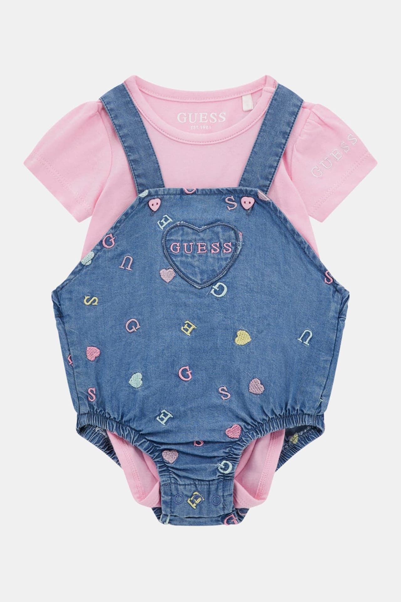 GUESS Set: Body und Latzhose zweifarbig, Bild 1