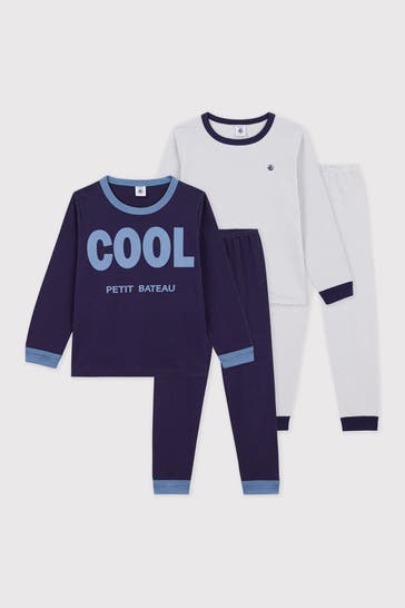 PETIT BATEAU 2er-Pack Pyjamas mehrfarbig