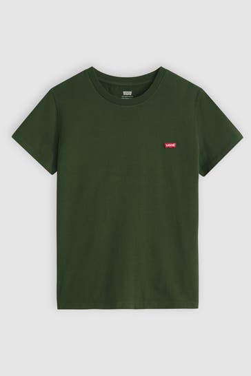 LEVI'S® T-Shirt 'Mountain View' tannengrün
