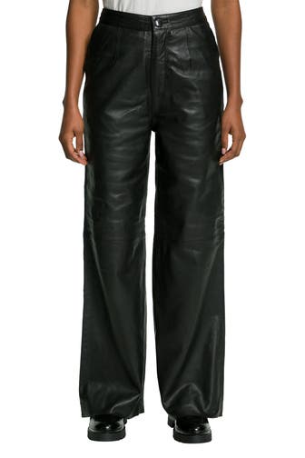 MAZE Lederhose schwarz