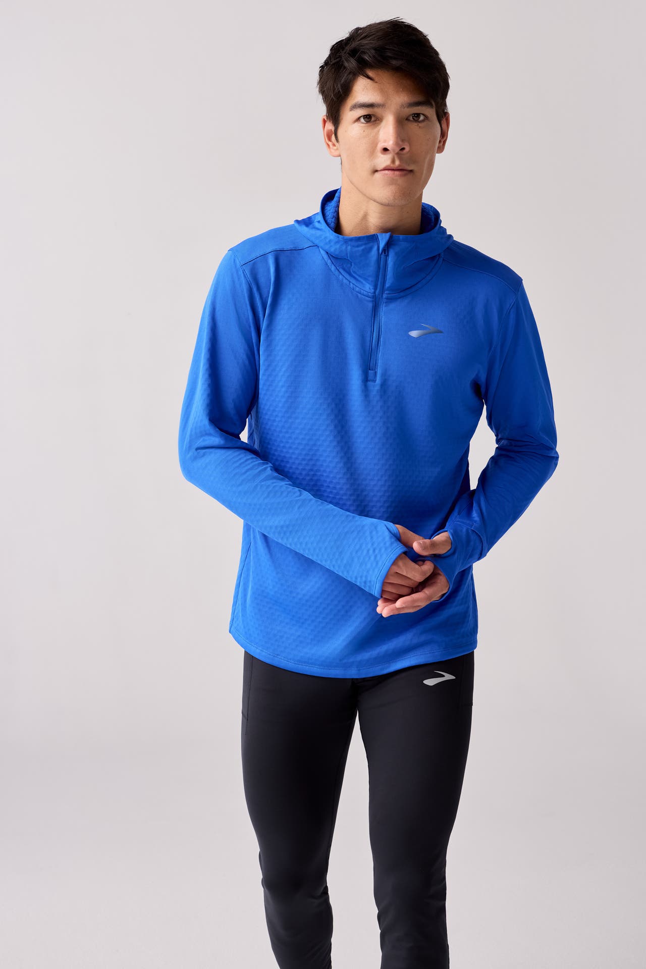 BROOKS Midlayer 'Notch Thermal Hoodie 3.0' blau, Bild 1