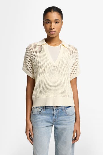 7 FOR ALL MANKIND Strickshirt beige