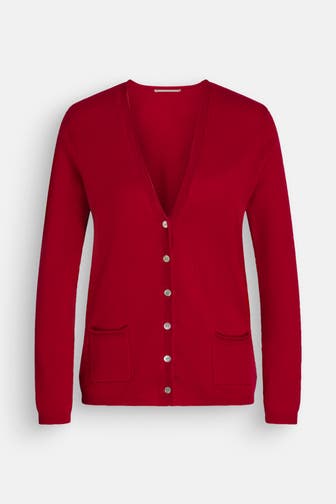 (THE MERCER) N.Y. Kaschmir-Strickjacke rot