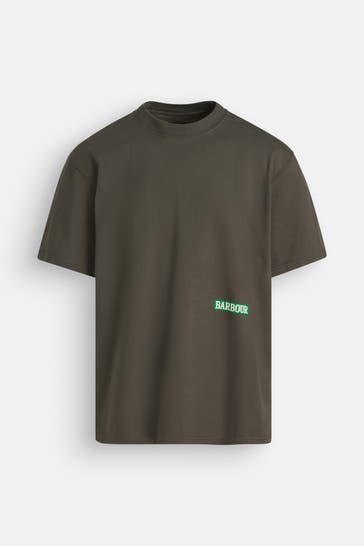 BARBOUR T-Shirt 'Solway' tannengrün