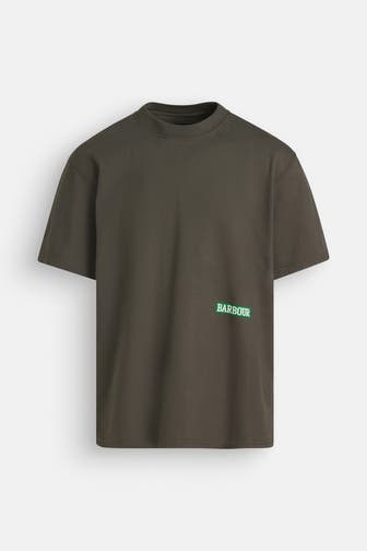 BARBOUR T-Shirt 'Solway' tannengrün