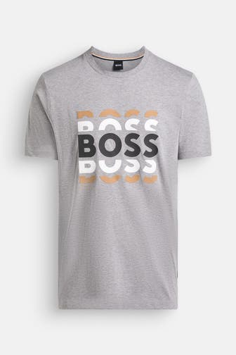 BOSS T-Shirt hellgrau