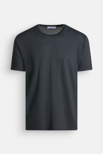 DANIELE FIESOLI Leinenmix-Shirt dunkelgrau
