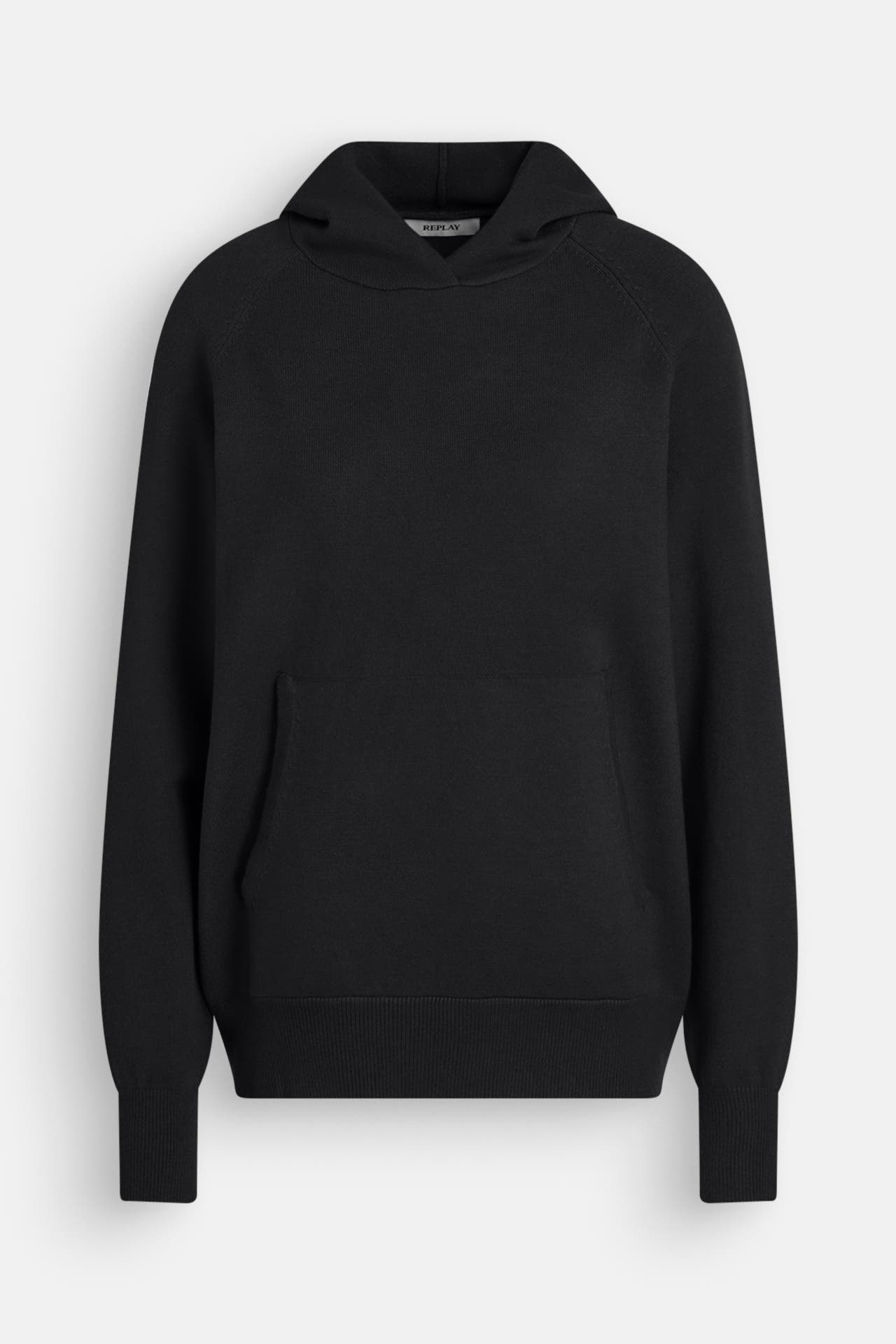 REPLAY Strick-Hoodie schwarz, Bild 1