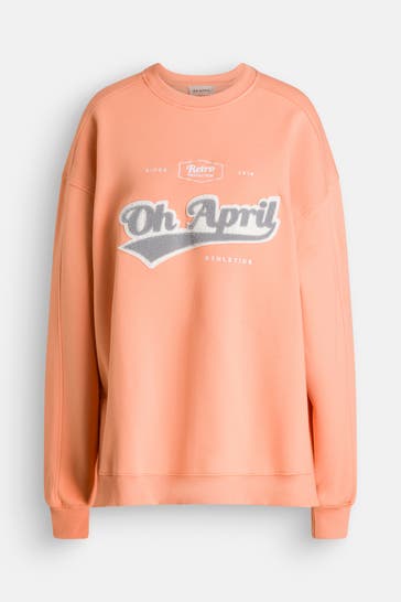 OH APRIL Sweatshirt 'Ivo' pfirsich