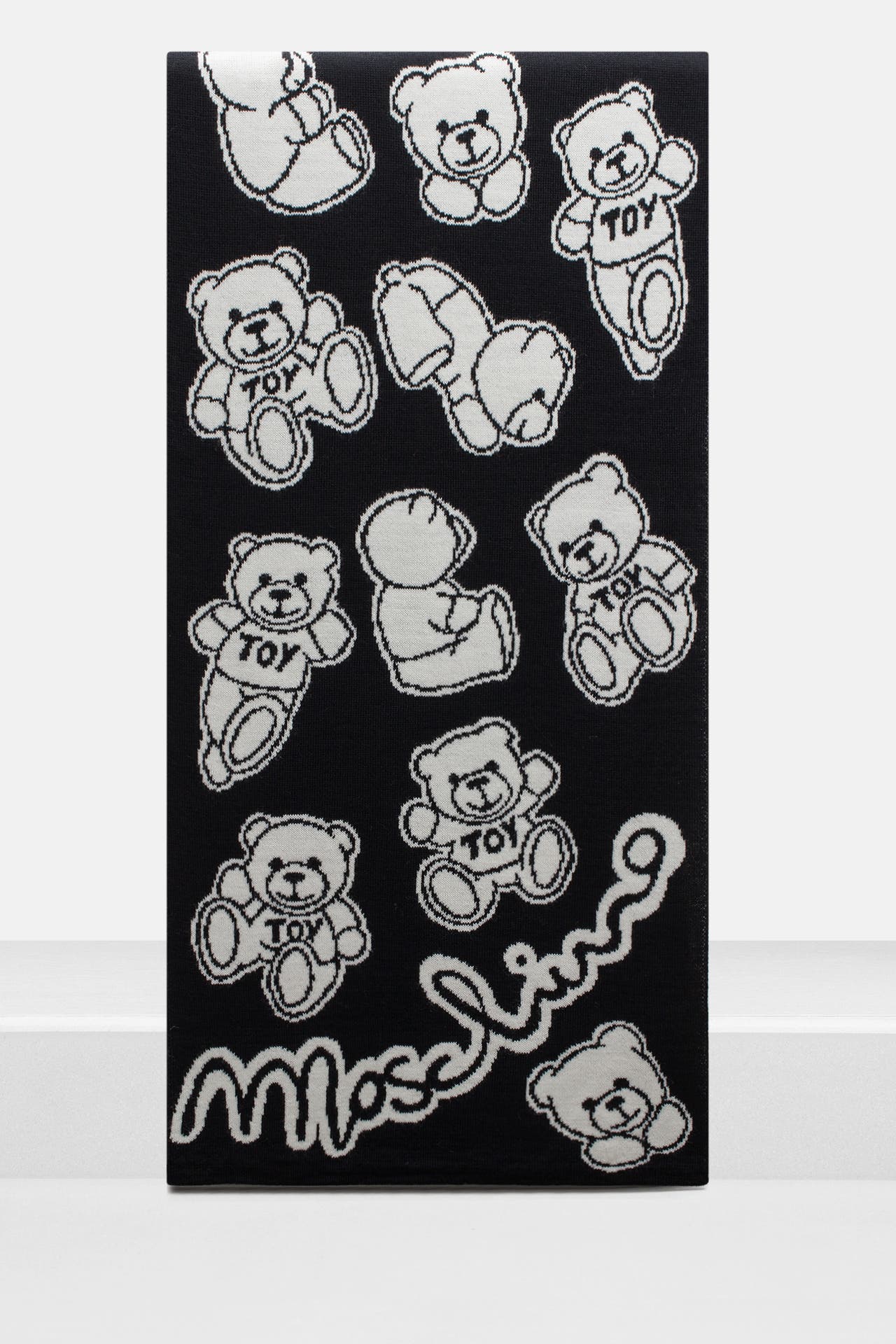 LOVE MOSCHINO Wollmix-Schal gemustert, Bild 1