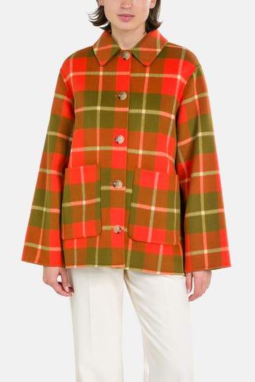 WOOLRICH Wolljacke kariert