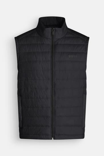 BOSS Steppweste 'Calano' schwarz