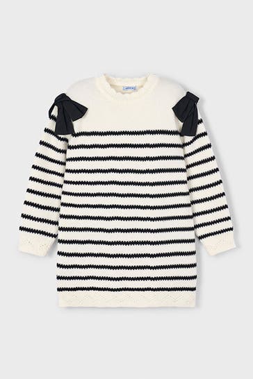 MAYORAL Strick-Kleid gestreift