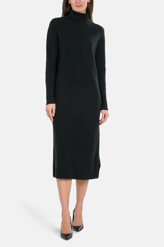 TOMMY HILFIGER Wollmix-Kleid schwarz