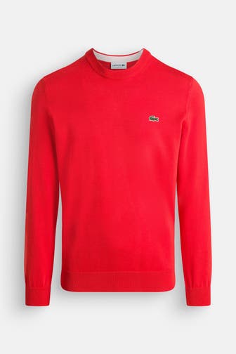 LACOSTE Strickpullover orangerot