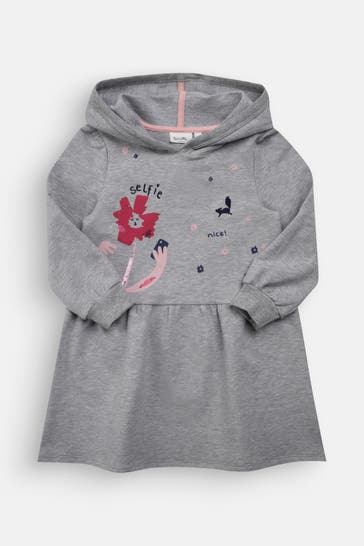 SANETTA Sweatkleid grau