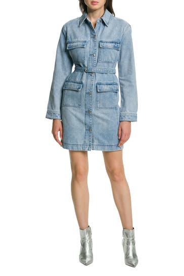 MICHAEL MICHAEL KORS Jeanskleid hellblau