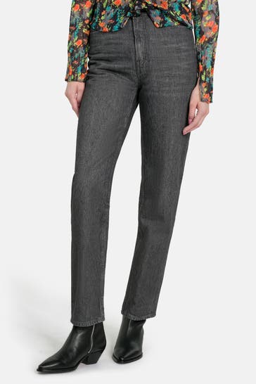 WOOD WOOD Jeans straight dunkelgrau