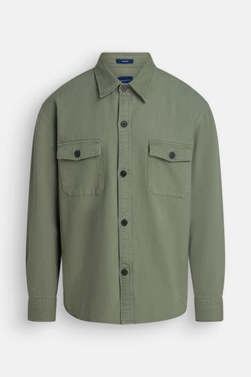 GANT Overshirt oliv