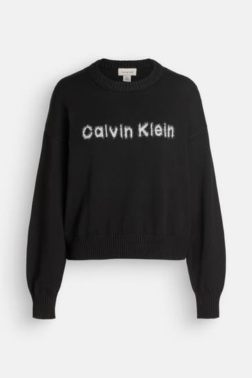 CALVIN KLEIN Strickpullover schwarz