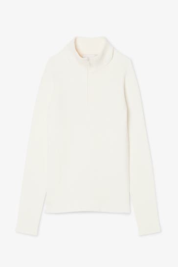 LACOSTE Strick-Troyer weiß