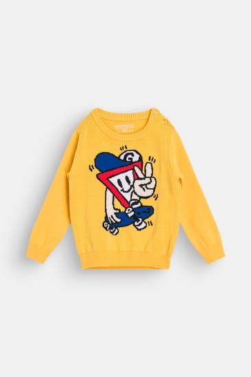 GUESS Strickpullover gelb