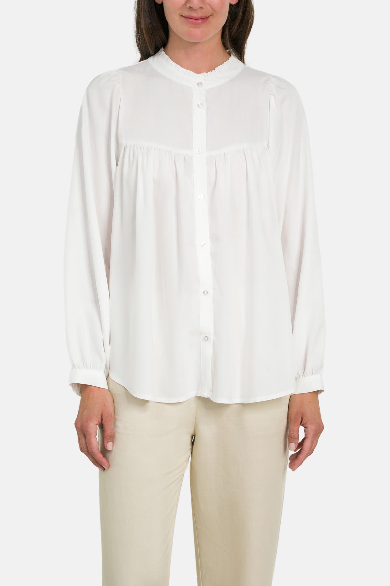 LOLLYS LAUNDRY Casual-Bluse 'Cara' weiß, Bild 1