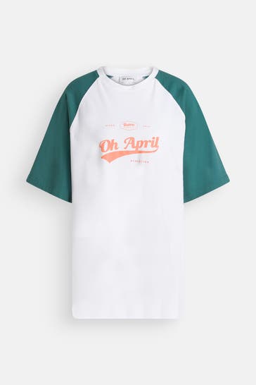 OH APRIL T-Shirt zweifarbig