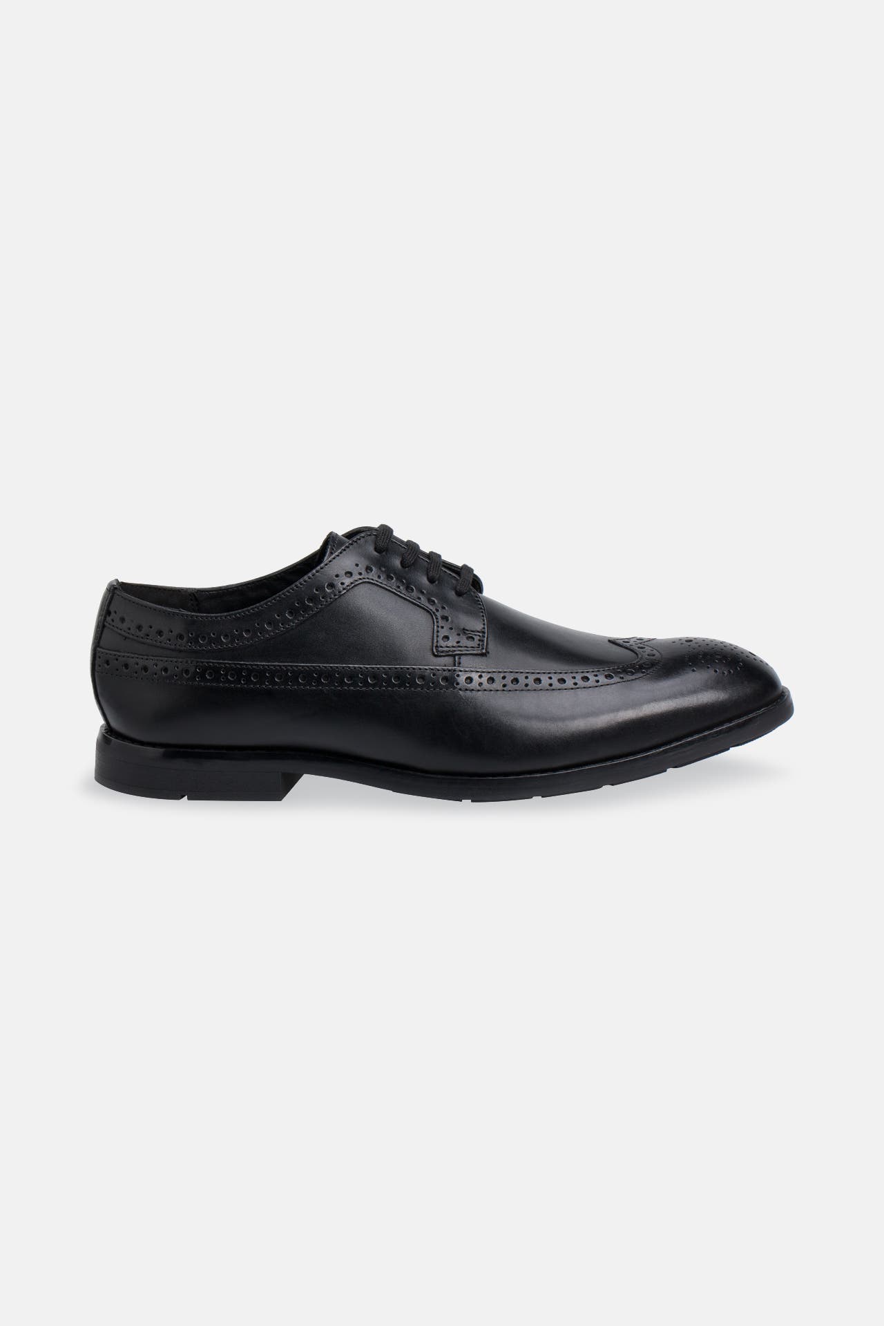 CLARKS Lederschnürer 'Ronnie' schwarz, Bild 1