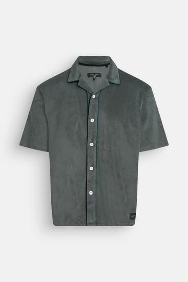 RAG & BONE - Kurzarmhemd 'Toweling Avery' Regular Fit