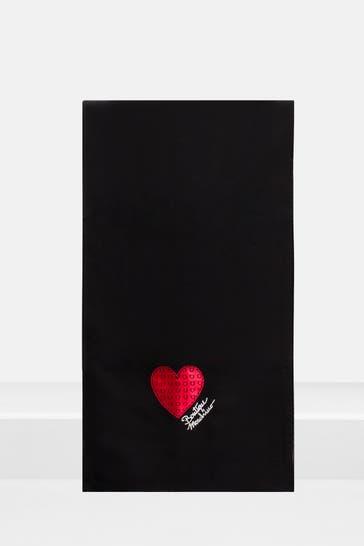 MOSCHINO Seidentuch schwarz