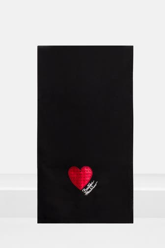 MOSCHINO Seidentuch schwarz