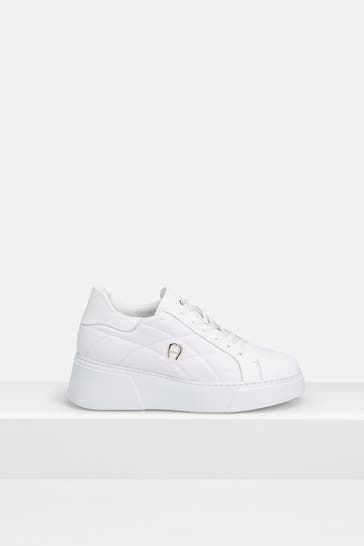 AIGNER Leder-Sneaker 'Elaine 13' weiß