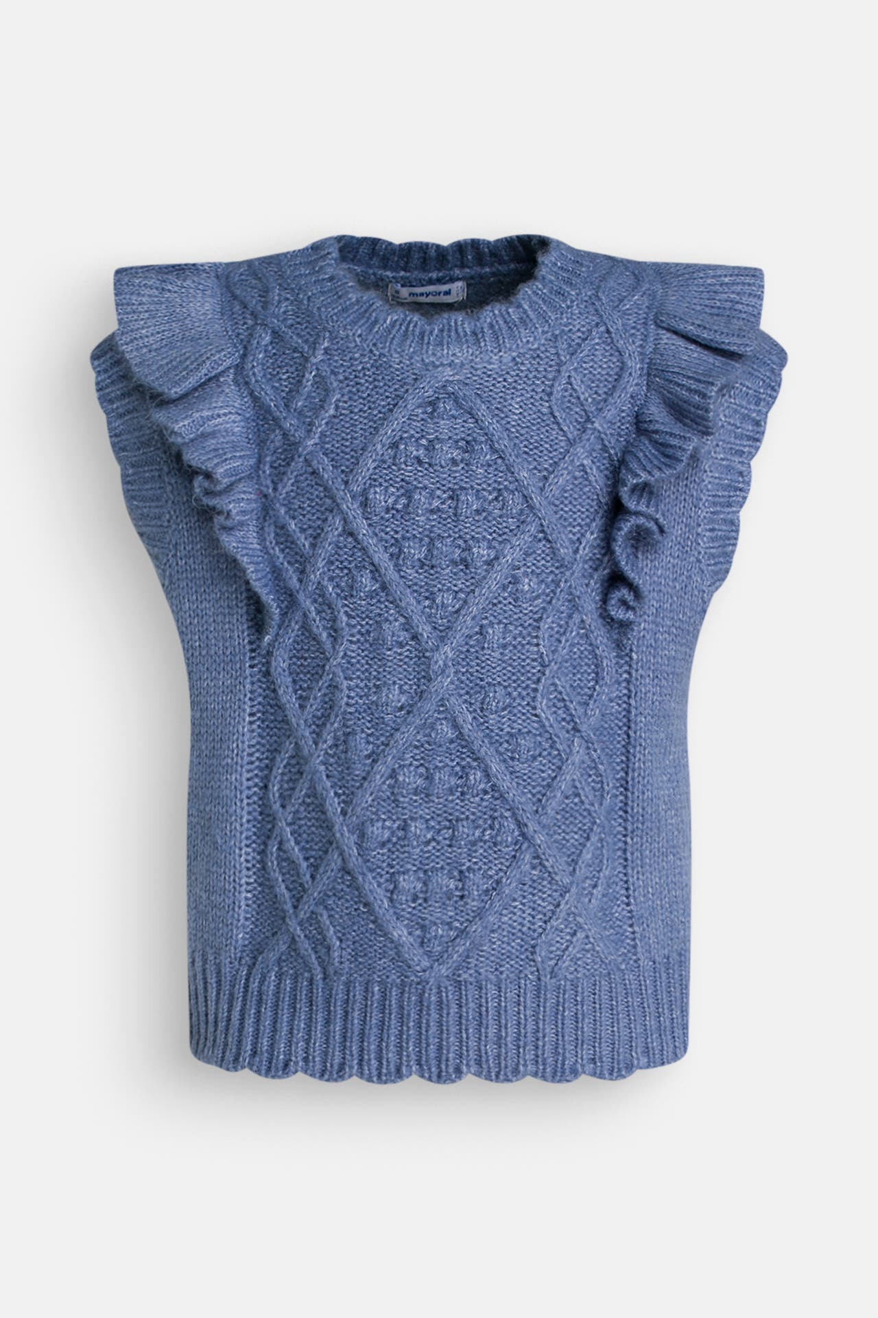 MAYORAL Strick-Pullunder 'Gilet' blau, Bild 1