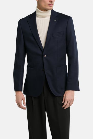 BOSS Wollmix-Sakko 'Janson' nachtblau