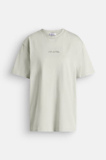 OH APRIL T-Shirt 'Positive' lindgrün