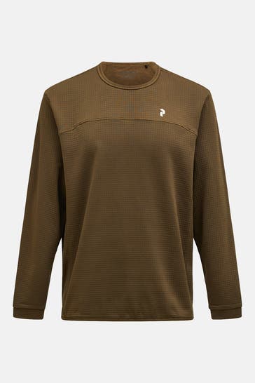 PEAK PERFORMANCE Midlayer 'Trail Polartec' grünbraun