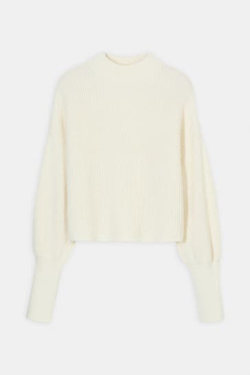 CLOSED Wollmix-Strickpullover ecru
