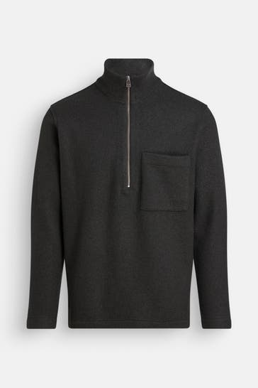 NN07 Woll-Stricktroyer dunkelgrau